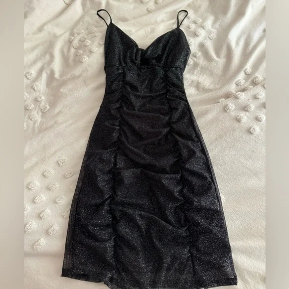 black sparkly dress windsor Gothic Black Victorian Off-the-Shoulder Velvet Evening Gown main image 1